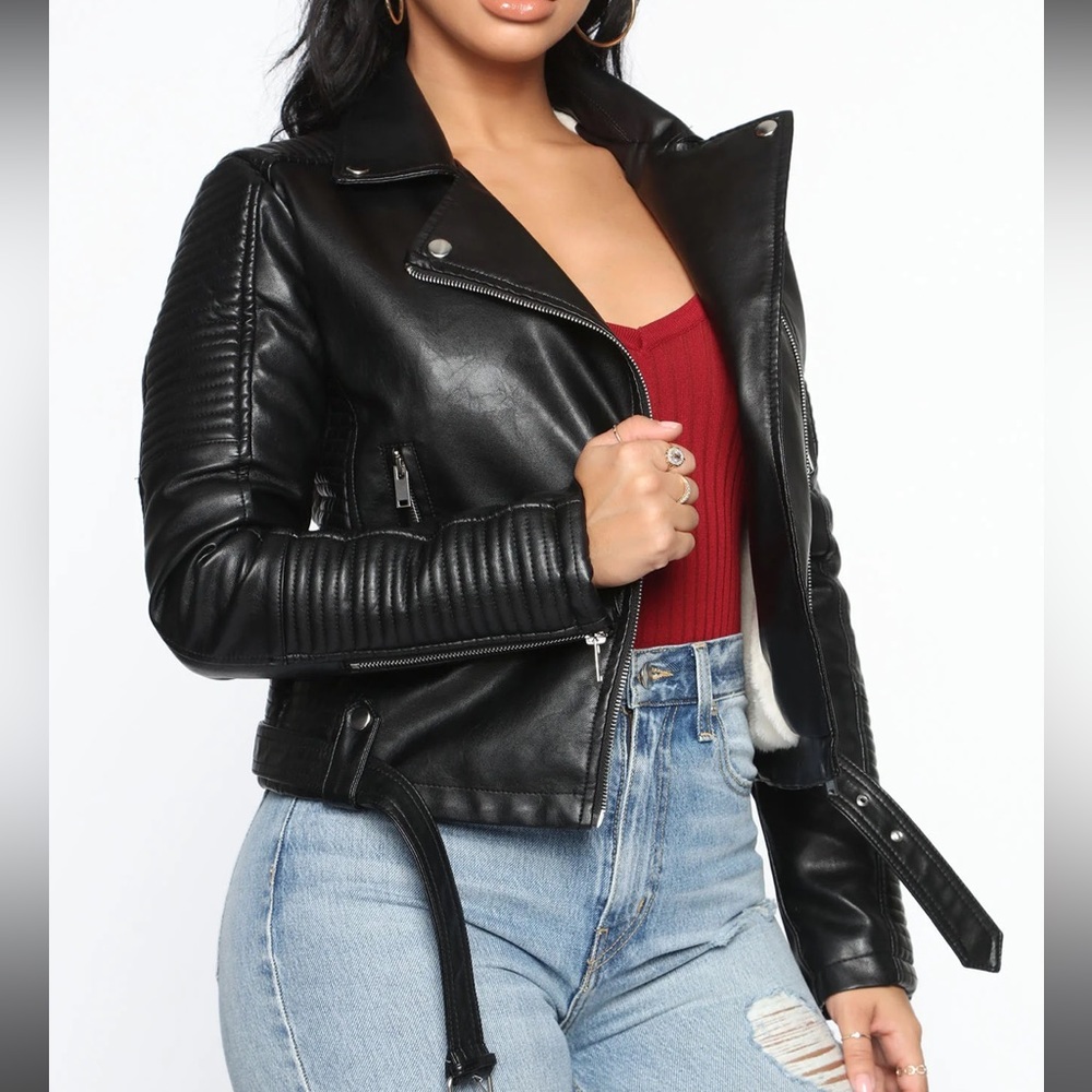 Moto Jacket! Faux Leather
